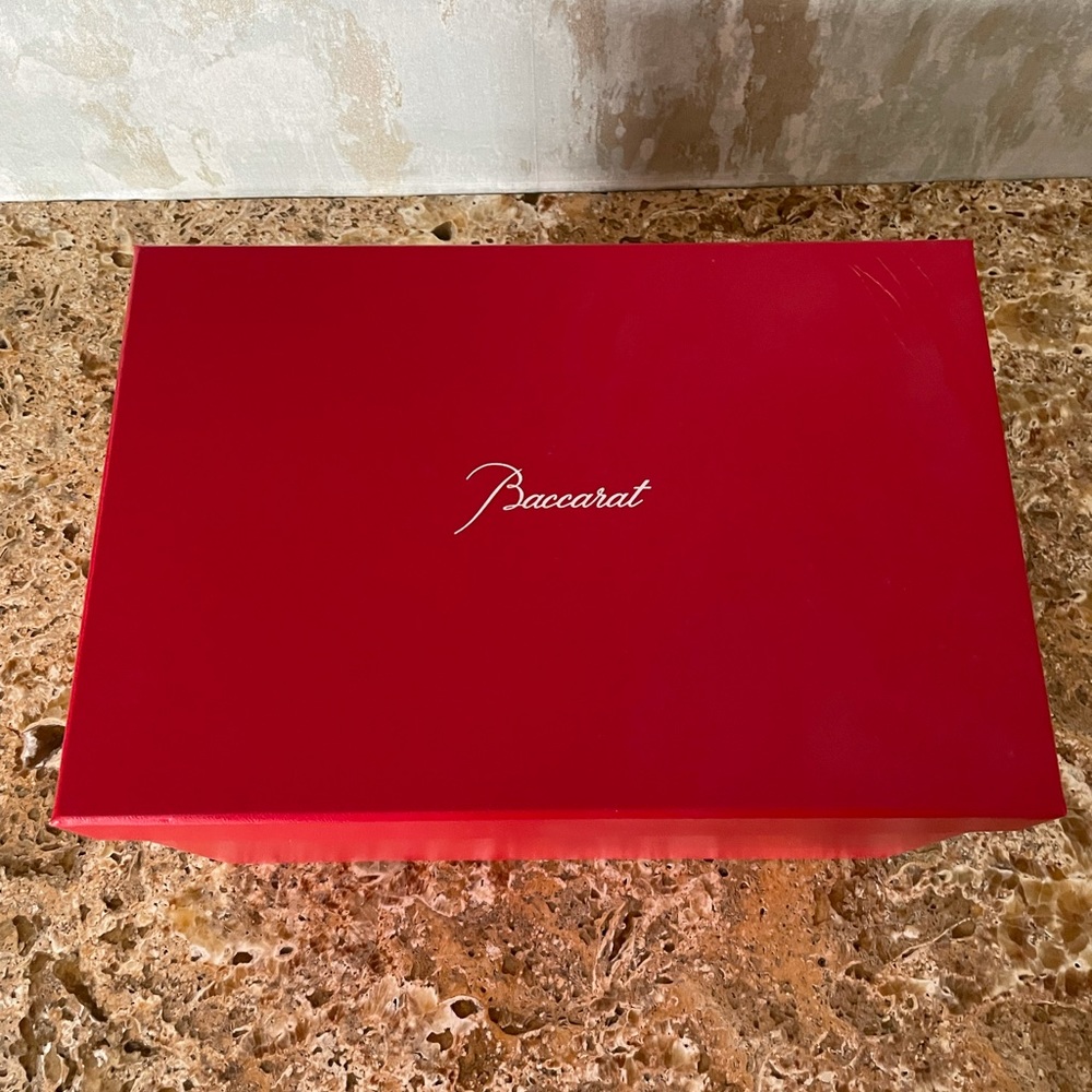 Baccarat box that was used for vase